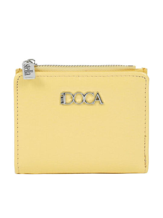 Doca Γυναικείο Πορτοφόλι Κίτρινο Doca Γυναικείο Πορτοφόλι Κίτρινο