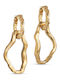 Enamel Copenhagen Purple Hoop Earrings