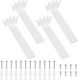 CM Shelf Brackets Made of Stainless Steel in White Colour 4 Pieces B0DLP54BLC