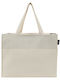 Doca Stoff Strandtasche Beige