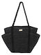 Doca Wicker Black Beach Bag