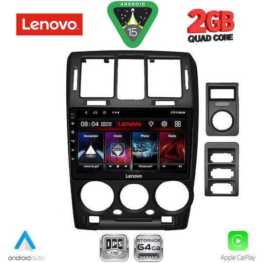 Lenovo Автомобилна Аудио Система за Hyundai Getz 2002-2011 (Bluetooth/USB/Вграден Wi-Fi/GPS/Apple CarPlay/Android Auto) с Touch Screen 9"