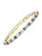 Women's Bracelet with Eye Design in Brass Gold Plated 17cm