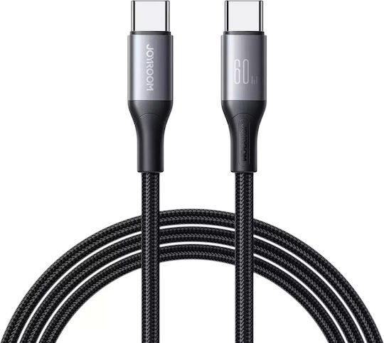 Joyroom USB 2.0 USB-C Male To USB-C 60W PD Cable Black 2m