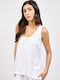 Women's Cotton Blouse Aura White