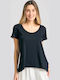 Women's T-shirt Maypo FBL013-111-04 Black