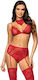 Σετ Εσωρούχων Bn Cristalyn 3τμχ Cherry