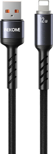 WK LED USB-A zu Lightning Kabel 12W Schwarz 1,2m