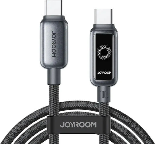 Joyroom USB 2.0 Cable USB-C male - USB-C 100W Μαύρο 1.2m