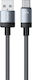 WK Cablu USB 2.0 Împletit USB-C Mascul - USB-A Negru 1m 250972
