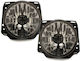Front Lights VW Golf II 1983-1993 Cross Chrome H1 Bulbs Set 2 Pieces