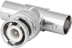 Conector Detech BNC M 2xBNC F 1 Bucată Conector Detech BNC M 2xBNC F 1 Bucată