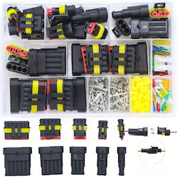 Set Terminale Conectori Etanșe 240 Bucăți Cutie Depozitare Plastic 19.5 × 13.1 × 4 Cm