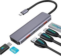 GBS USB Hub 5 Θυρών (USB-C / USB-A)