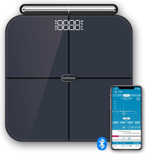Medisana Smart Bathroom Scale 180kg with Bluetooth Gray