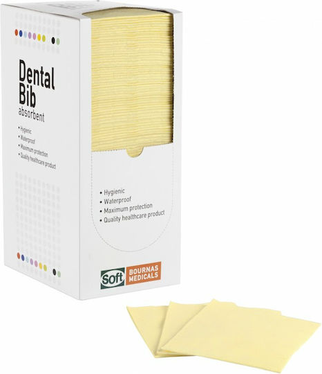 Soft Care Οδοντιατρική Πετσέτα Κίτρινη 2ply + 1ply με Dispenser 500τμχ