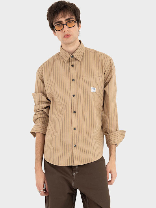 Hugo Overshirt Dark Beige