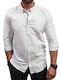 Long Sleeve Shirt in Narrow Fit White