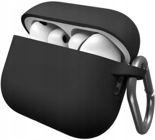 Keybudz Elevate Keychain Silicone Protective Case Airpods Pro 3 Black