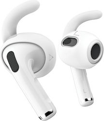 KeyBudz Earbuddyz Силиконови Калъфчета в Бял Цвят за Apple AirPods 4
