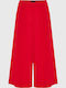 Women's Zip Culottes in Regular Fit Red