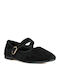 Suede Damen Ballerinas in Schwarz Farbe
