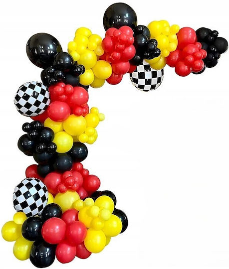 Compoziție Cu 148 Baloane Multicolore Zi De Naștere