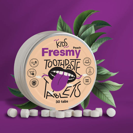 Fresmy Children's Toothpastes 30 Pieces Fluoride-Free