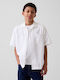 Kids Short-Sleeved Shirt Off White
