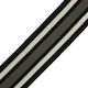 Gurtband Gestrickt Schwarz Hellgrau Grau 4,5 Cm...
