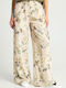 Women's Fabric Cargo Trousers Beige