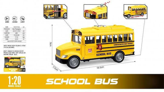 eToy Autobuz Scara 1:20 Pull Back
