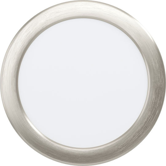Eglo Fueva Mount Ceiling Light Bathroom 16.8cm Silver with Integrated LED