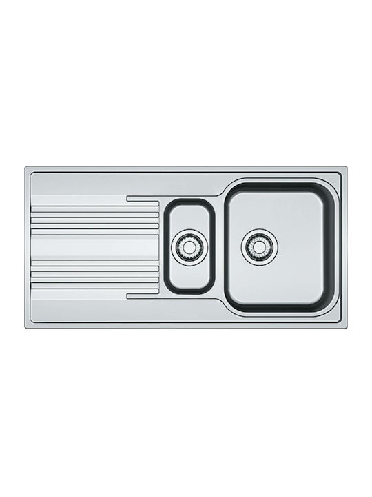 Franke Ένθετος Νεροχύτης Inox Μ100xΠ50cm Γκρι