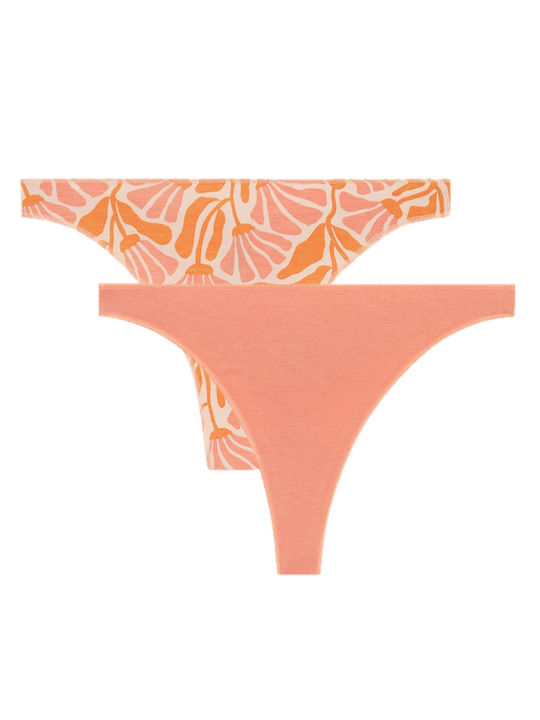 Minerva Damen-Zeichenfolge 2er Pack Nahtlose Rosa