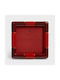&Klevering Plastic Photo Frame with Burgundy Frame