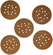 Dedra Orbital Sander Sheet 225x225mm Set 5 Pieces