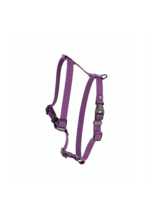 Langlebiges Gummi Hundegeschirr Lila 16mm/30-60cm