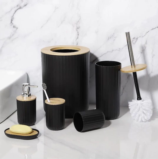 Zola Badezimmerzubehör-Set Kunststoff Schwarz