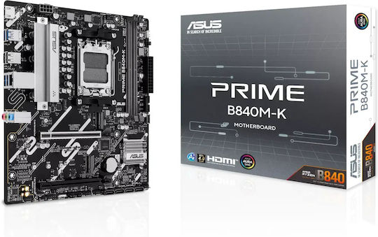 Asus PRIME B840M-K Дънна Платка Micro ATX с AMD AM5 Сокет 90MB1PK0-M0EAY0