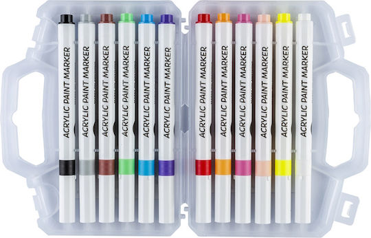 Acryl Marker Multicolor 4mm Set 12 Stück