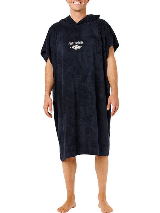 Rip Curl Hooded Beach Poncho Black