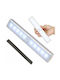 Led Lamp Motion Dusk Sensor Cool Light Automatic Shut-off Adhesive Magnetic Mount Battery Powered 19 X 3 X 1.5 Cm