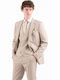 Summer Men's Suit Brown