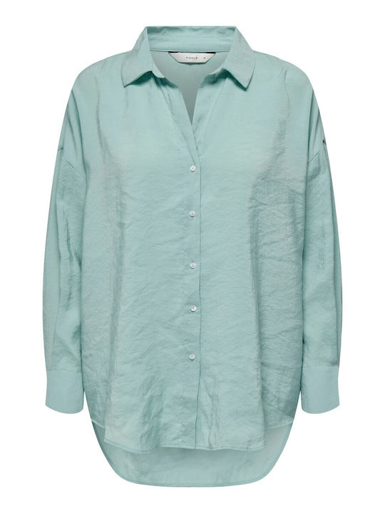 Only Long Sleeve Women's Shirt Turquoise