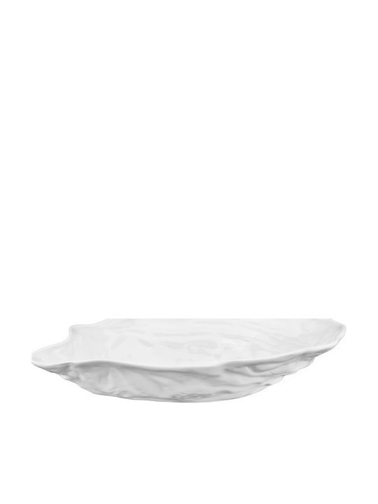 Raki Bol Decorativ Din Porțelan Alb 38x24cm
