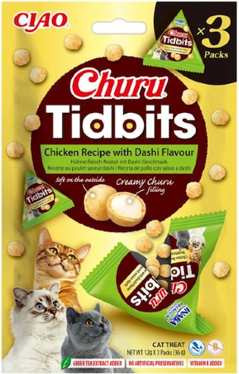 Churu Katzenleckerlis mit Huhn Dashi Geschmack 36gr 3x12gr