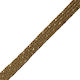 Flat Lace Large Dashes Polyester Light Brown Go...
