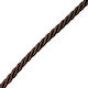 Rayon Three-Strand Dark Brown Lace 0.7cm Meter