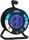 Orno Extension Cord Reel 4 Sockets with 25m Cable 3 x 1.5mm² Cross Section and Grounding